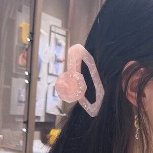 Pink and Blue Crystal Hair Claws